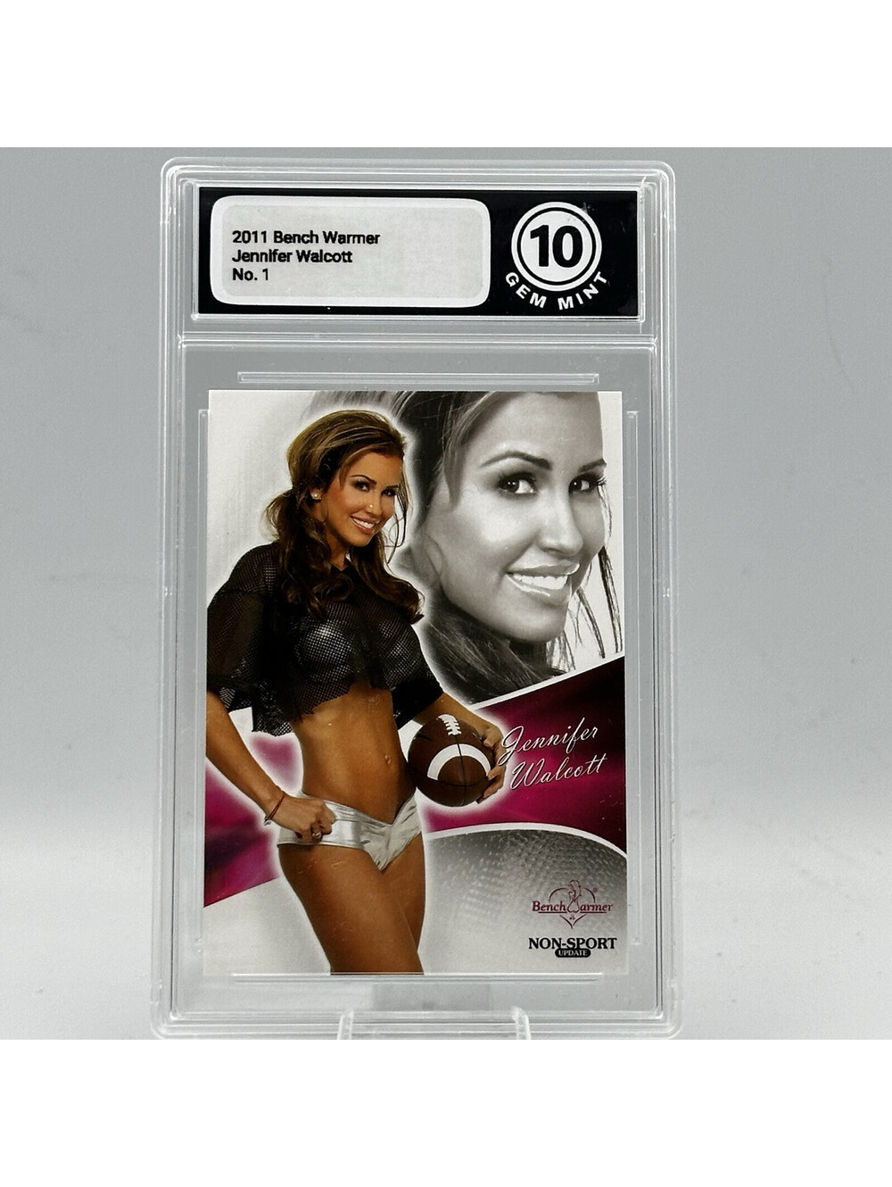 Jennifer Walcott 2011 Bench Warmer No. 1 Graded 10 Gem Mint